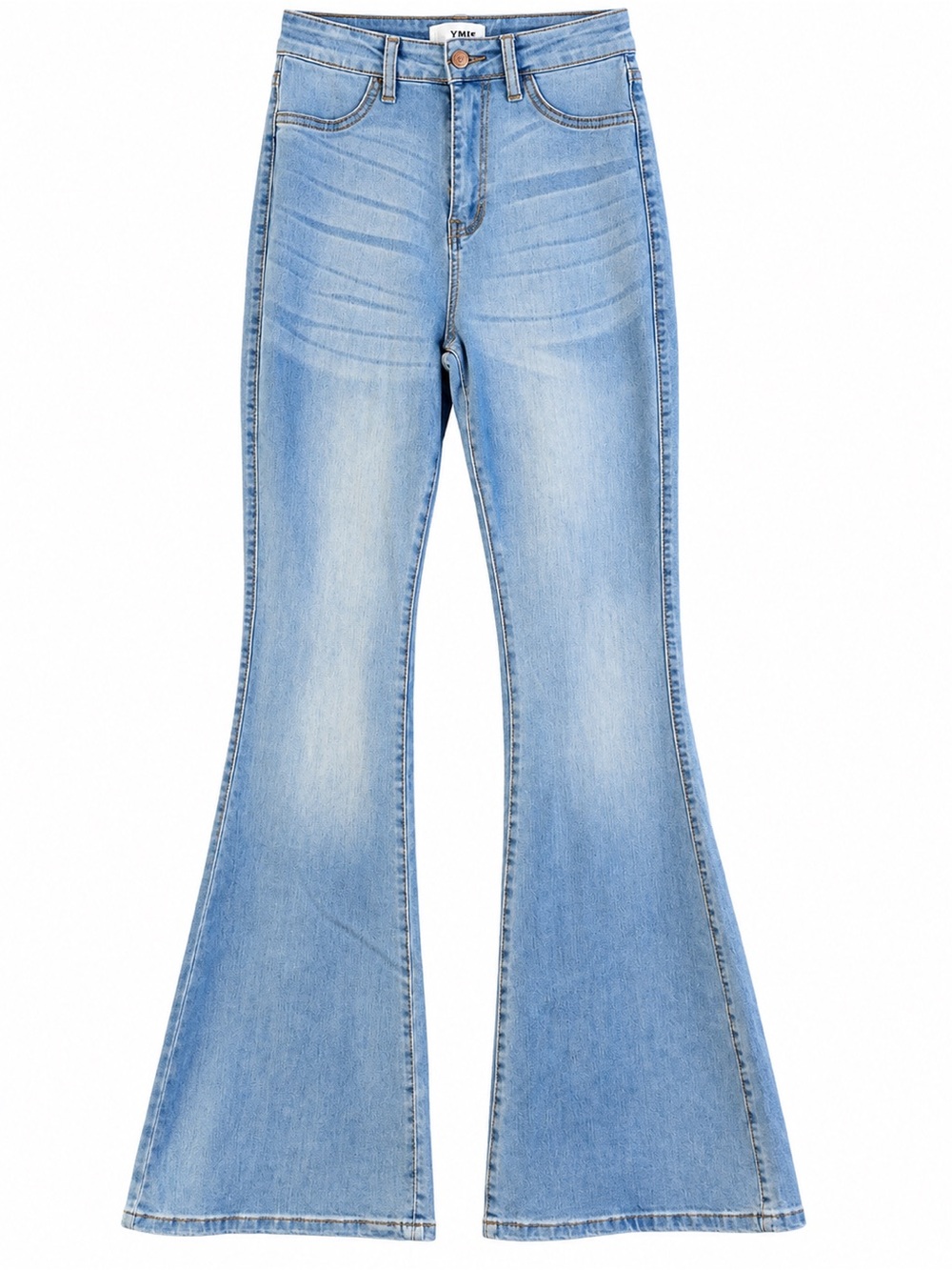 Fashion Nova Light Blue High-Rise Flared Jeans size 7